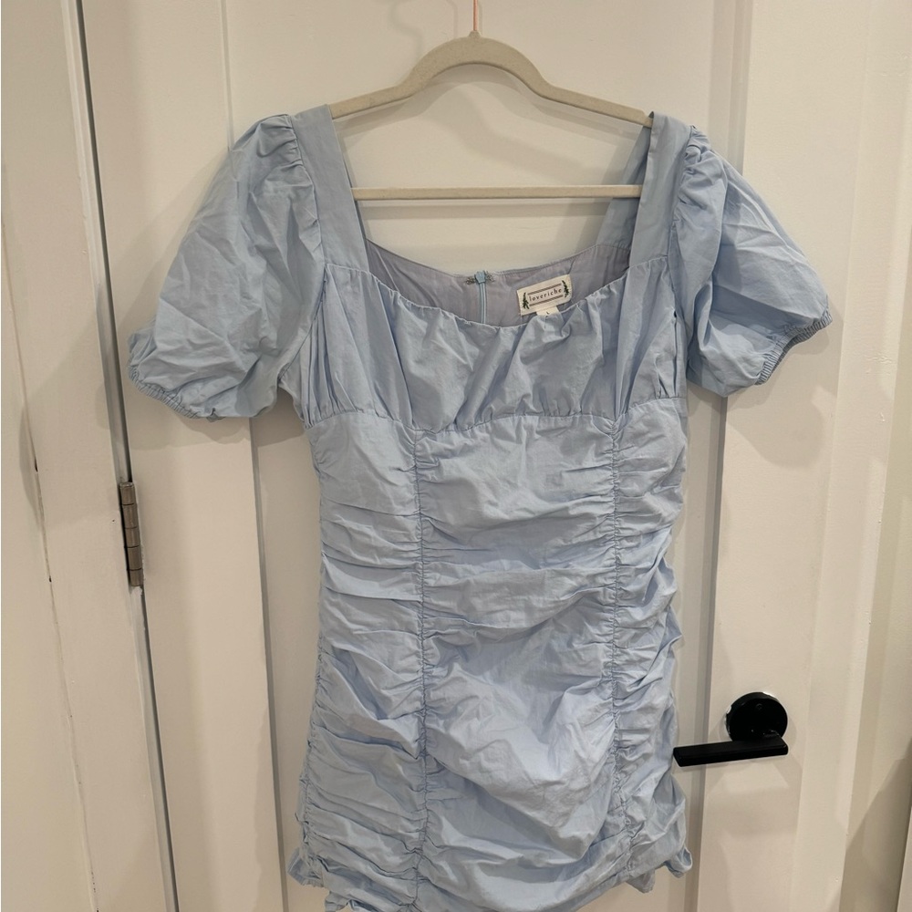 Baby blue dress